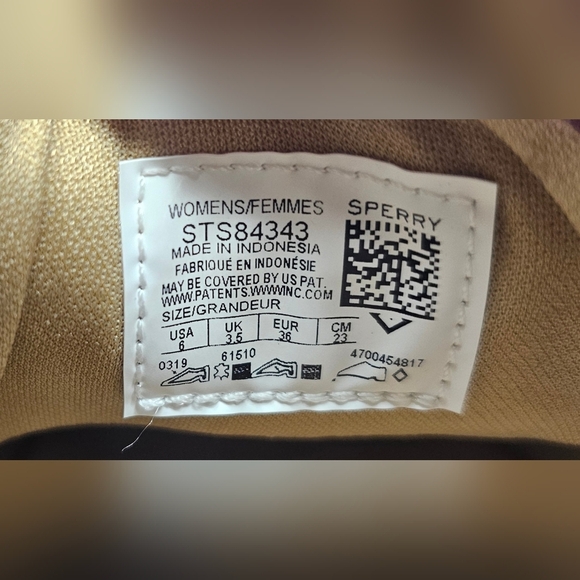 Sperry Womens Top-Sider Koifish Maroon Sparkle Chambray Boat Canvas Slip On Sz 6 - Picture 12 of 12